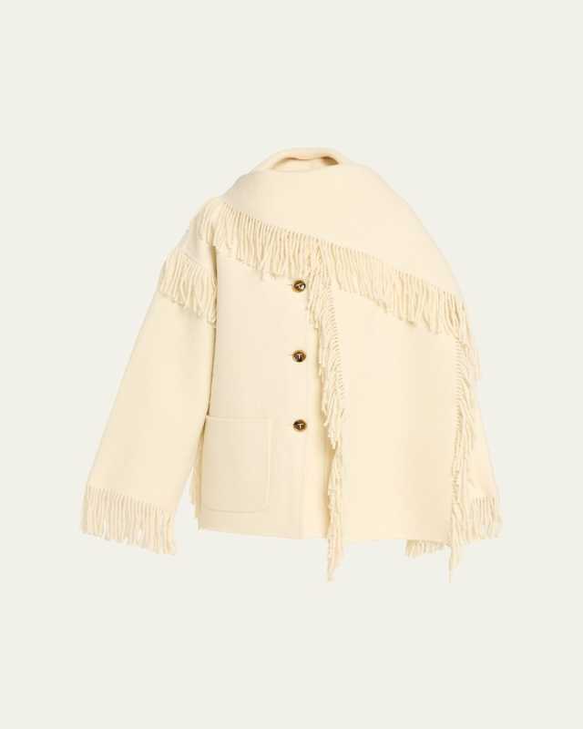 Fringed Scarf Jacket